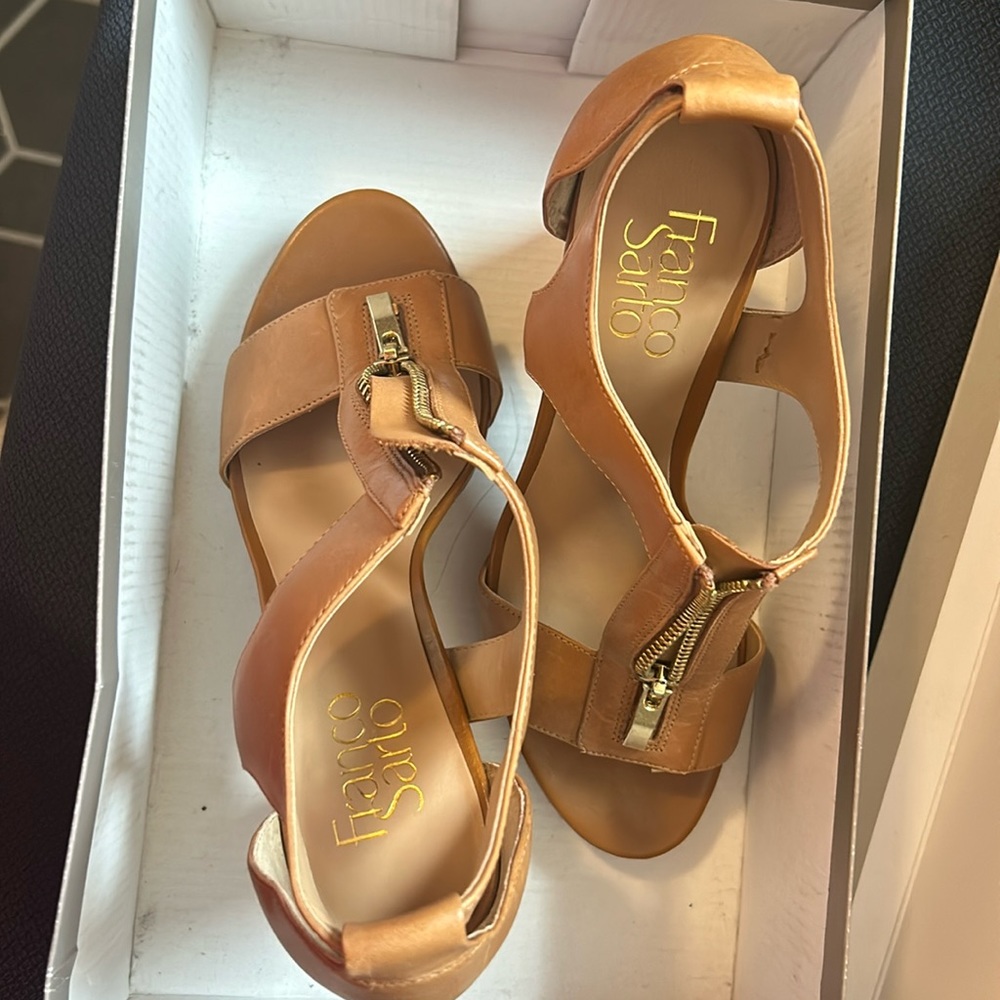 Franco Sarto Myriad tan shoes in great condition, worn only twice.